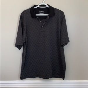 Men’s PGA tour shirt sleeve black polo